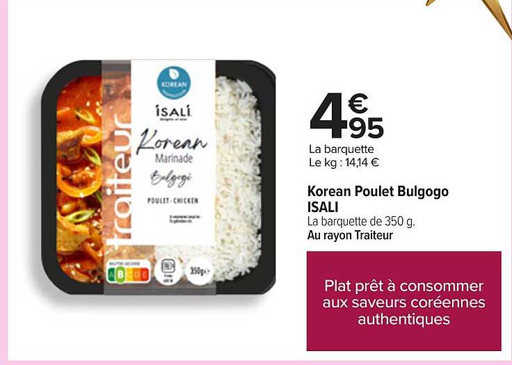 Korean Poulet Bulgogo ISALI