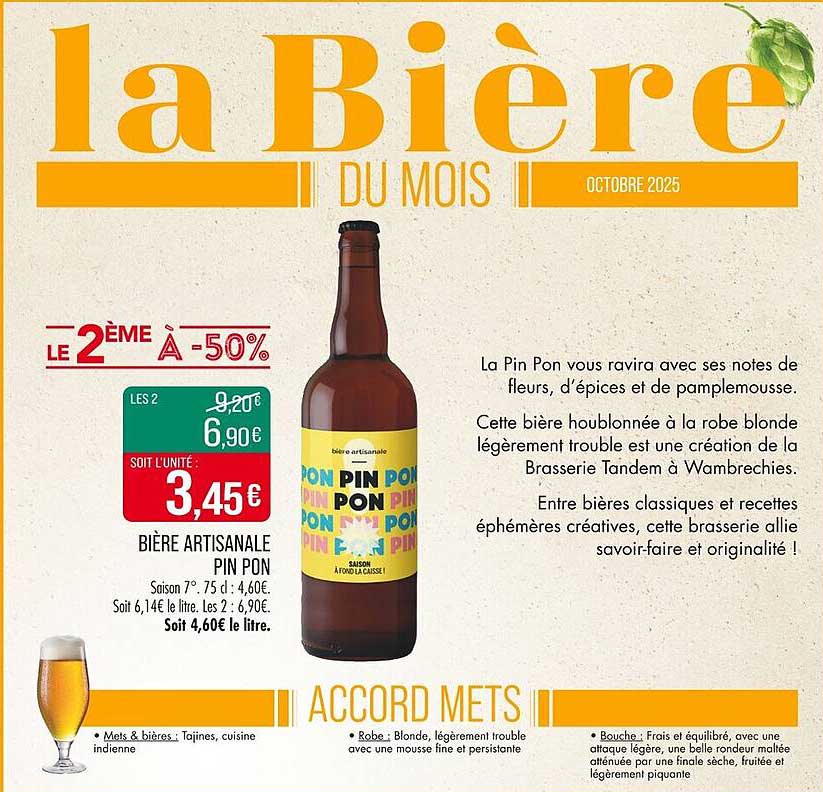 la Biére du Mois - Octobre 2025