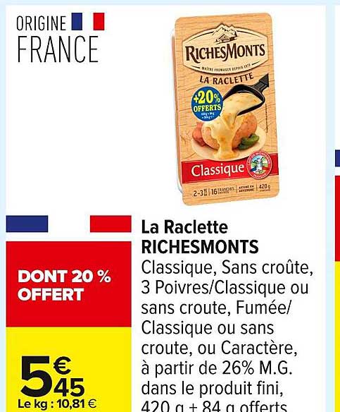 La Raclette RICHESMONTS