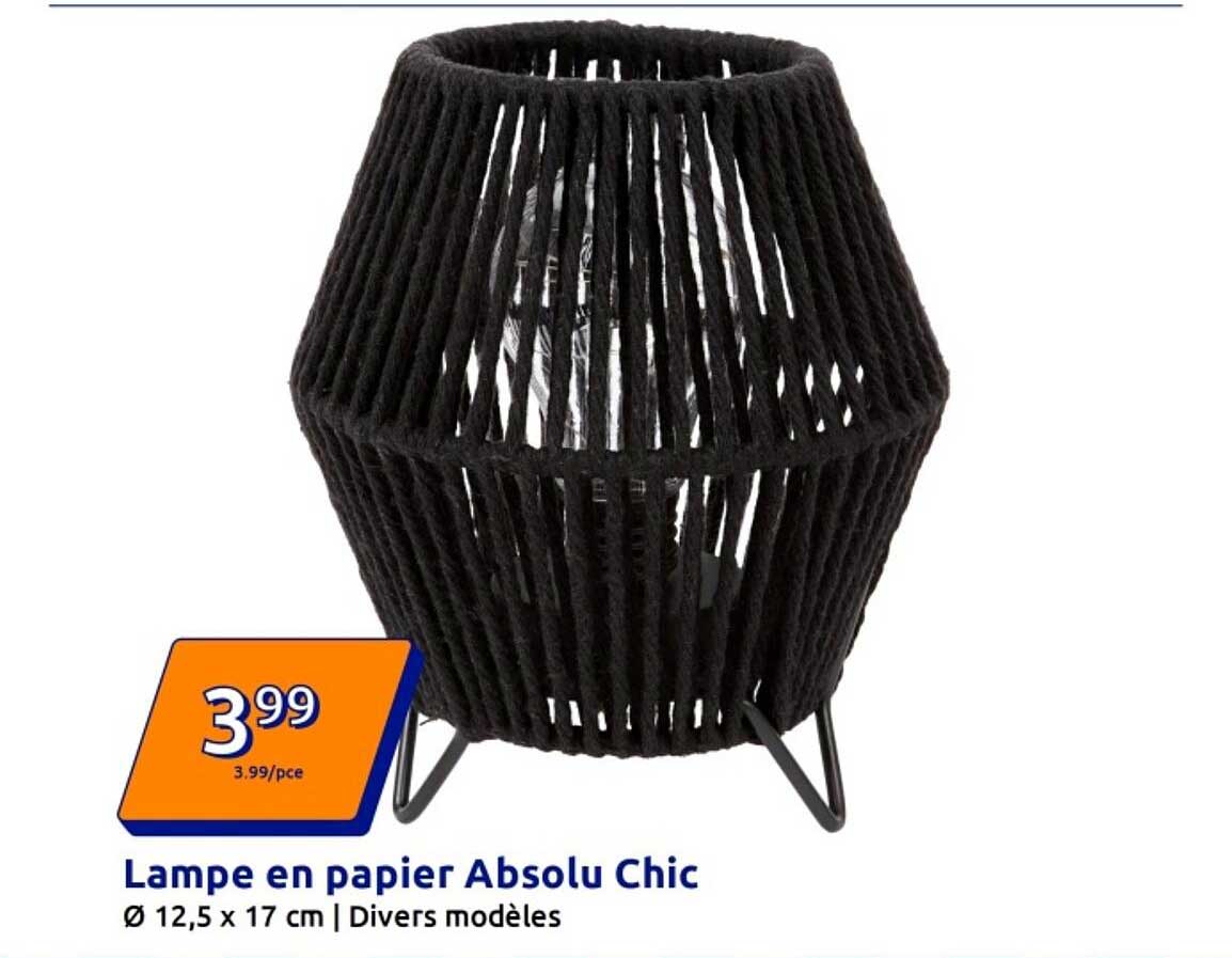 Lampe en papier Absolu Chic