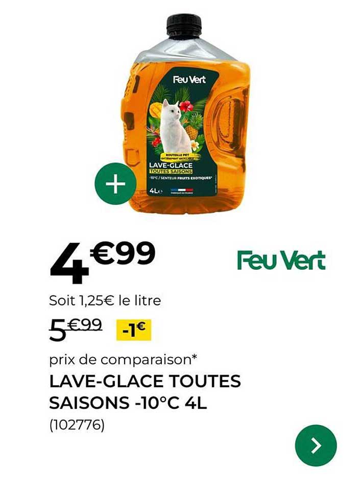 LAVE-GLACE TOUTES SAISONS -10°C 4L