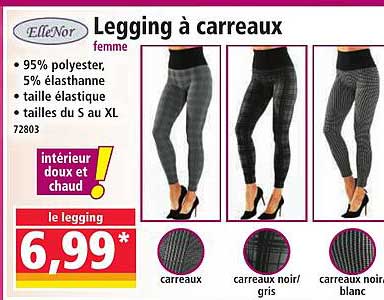 Legging à carreaux