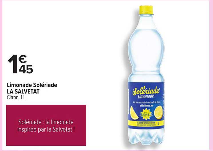 Limonade Solériade LA SALVETAT