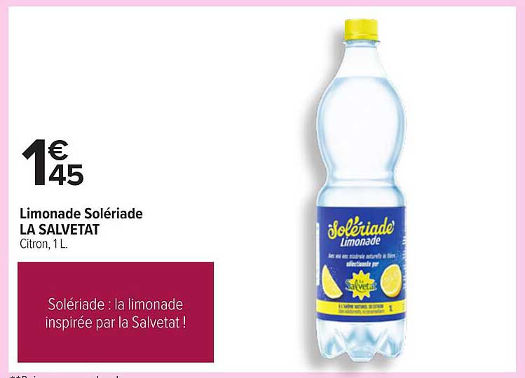 Limonade Solériade LA SALVETAT