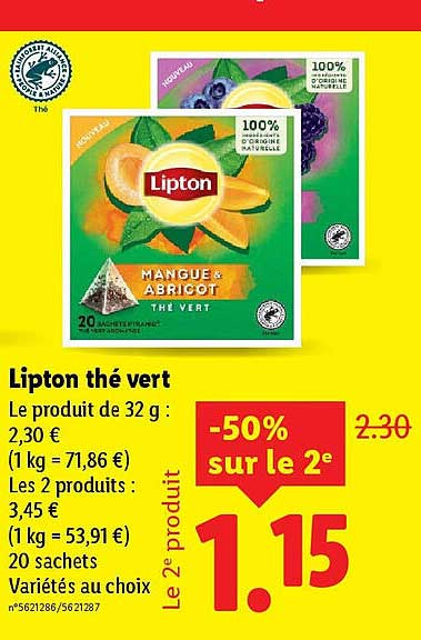 Lipton thé vert