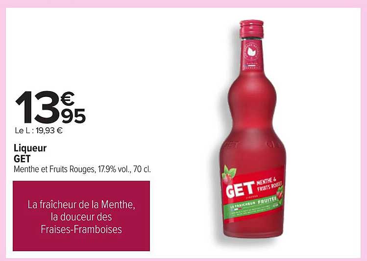 Liqueur GET Menthe et Fruits Rouges