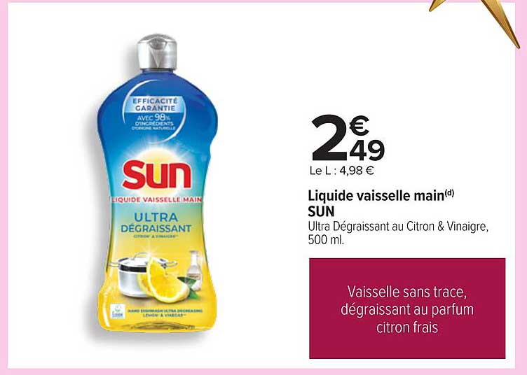 Liquide vaisselle main(d) SUN