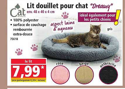 Lit douillet pour chat "Dreamy"