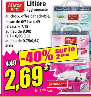 Litière agglomérante Mieze Katz