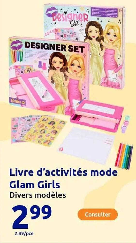 Livre d’activités mode Glam Girls