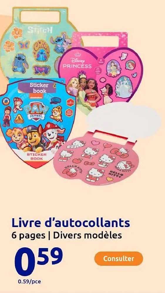 Livre d’autocollants