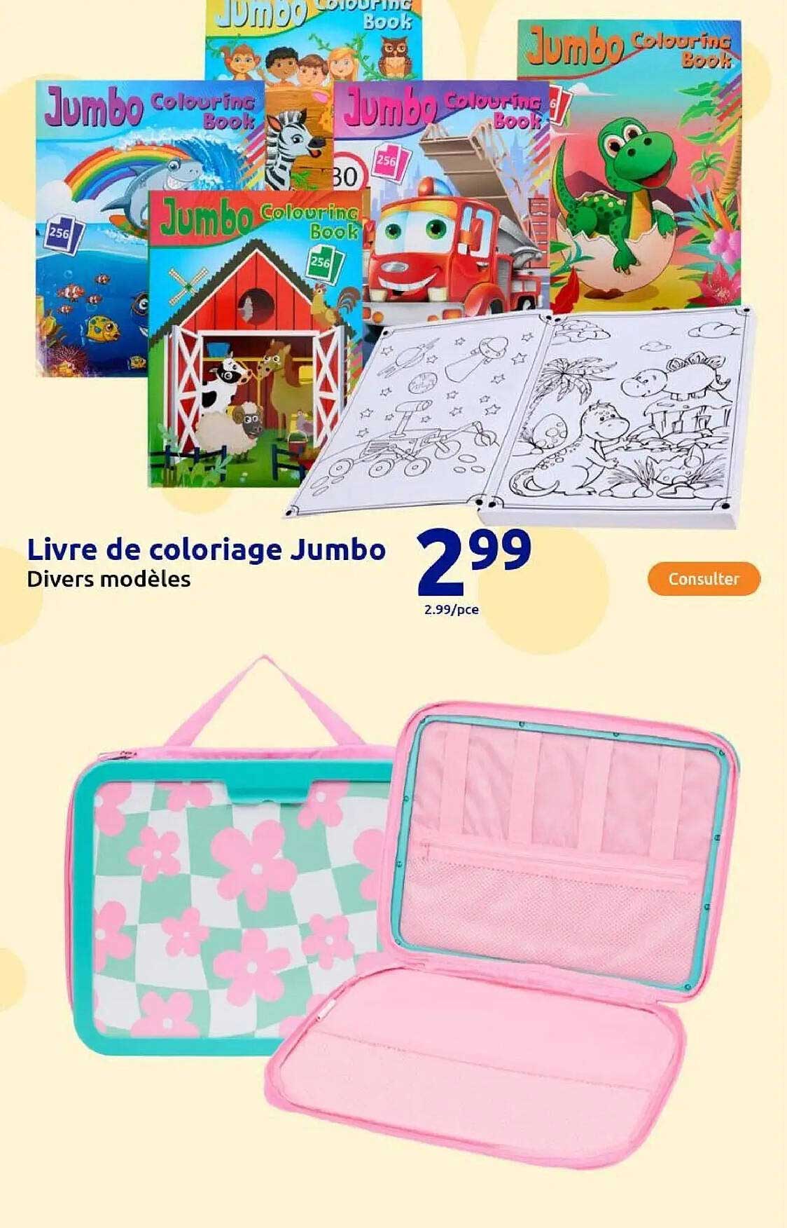 Livre de coloriage Jumbo