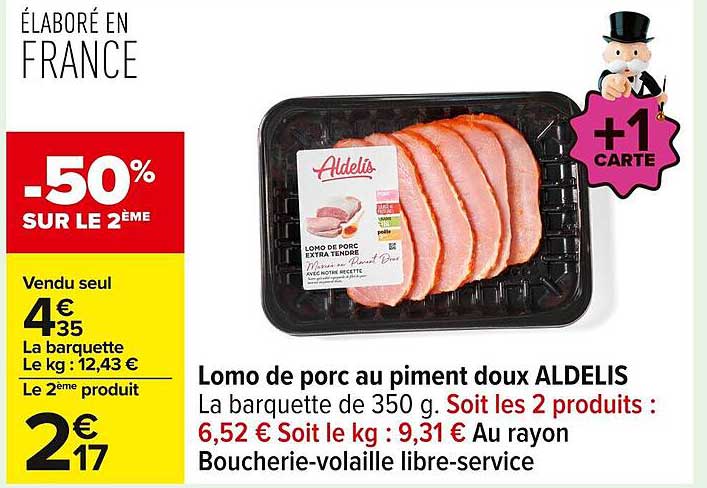 Lomo de porc au piment doux ALDELIS