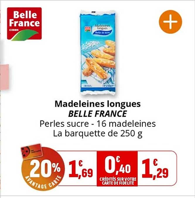 Madeleines longues BELLE FRANCE