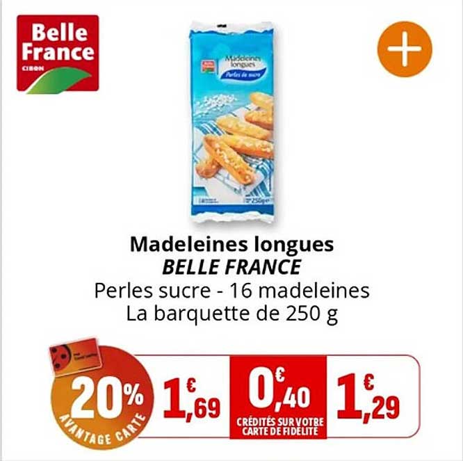 Madeleines longues BELLE FRANCE