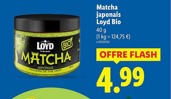 Matcha japonais Loyd Bio
