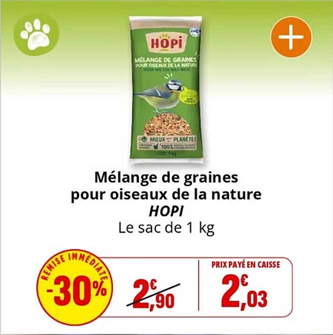 Mélange de graines pour oiseaux de la nature HOPI