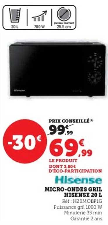 MICRO-ONDES GRIL HISENSE 20 L