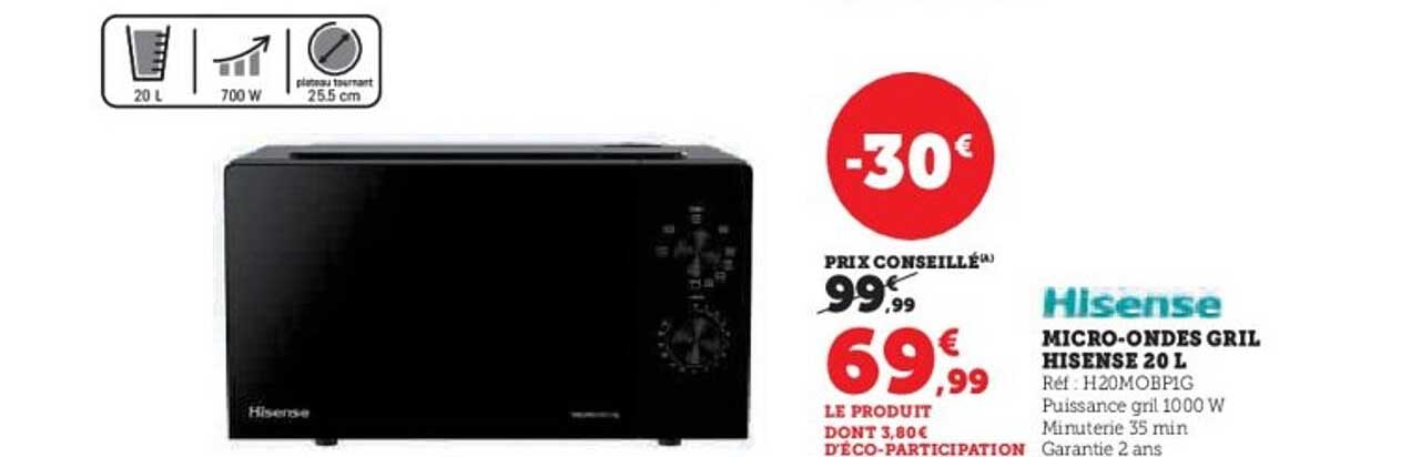 MICRO-ONDES GRIL HISENSE 20 L