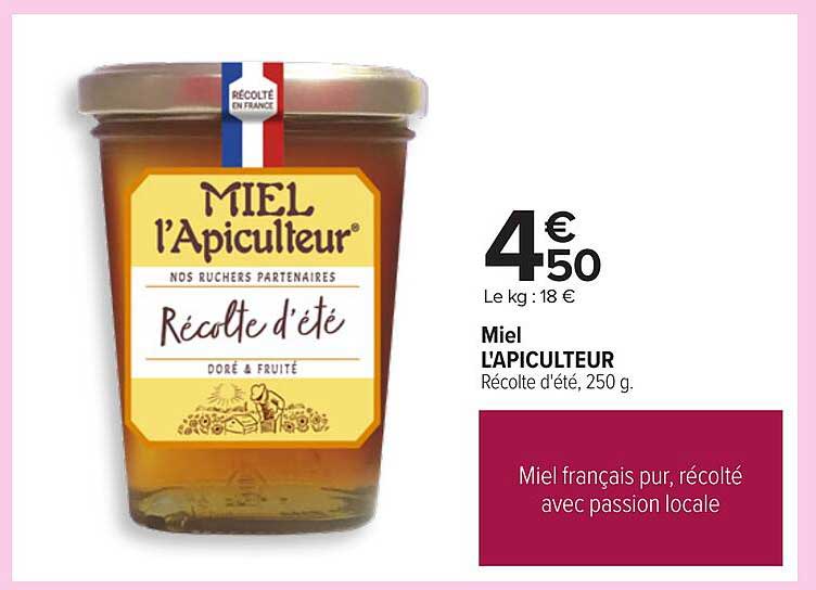 Miel L'Apiculteur Récolte d'été