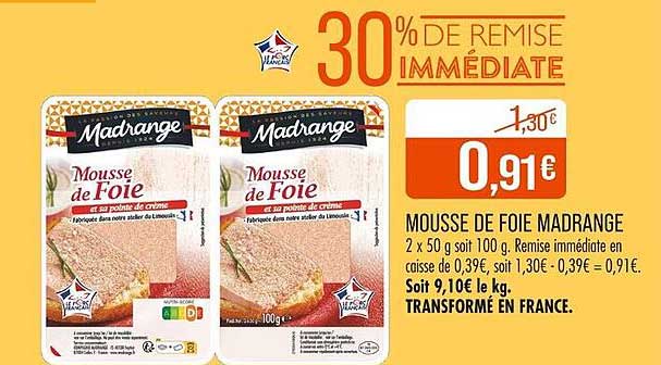 MOUSSE DE FOIE MADRANGE