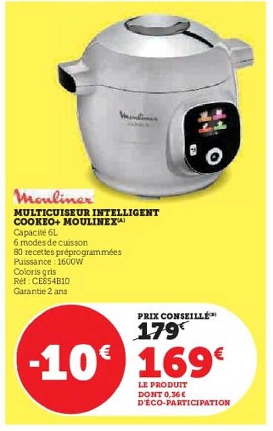 MULTICUISEUR INTELLIGENT COOKEO+ MOULINEX