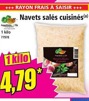 Navets salés cuisinés