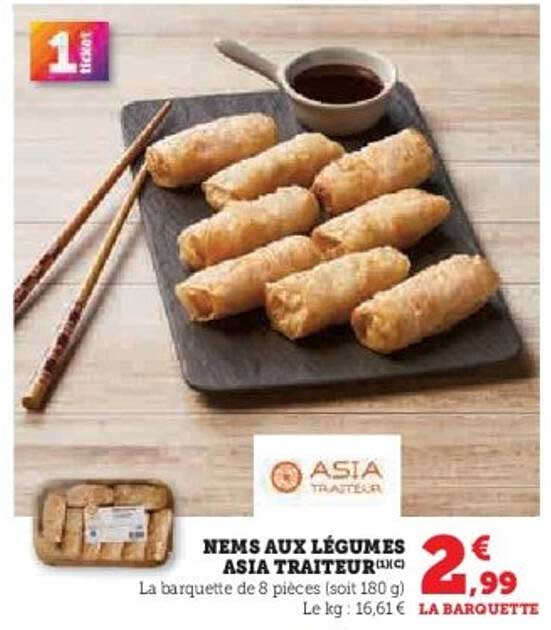 NEMS AUX LÉGUMES ASIA TRAITEUR
