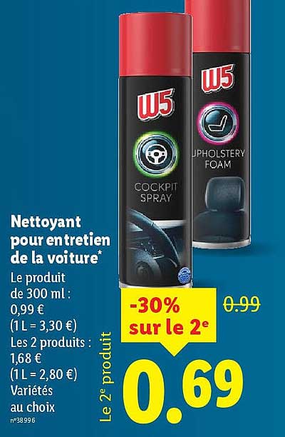 Nettoyant pour entretien de la voiture