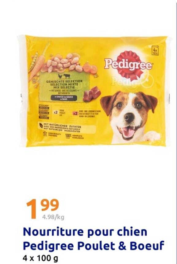 Nourriture pour chien Pedigree Poulet & Boeuf