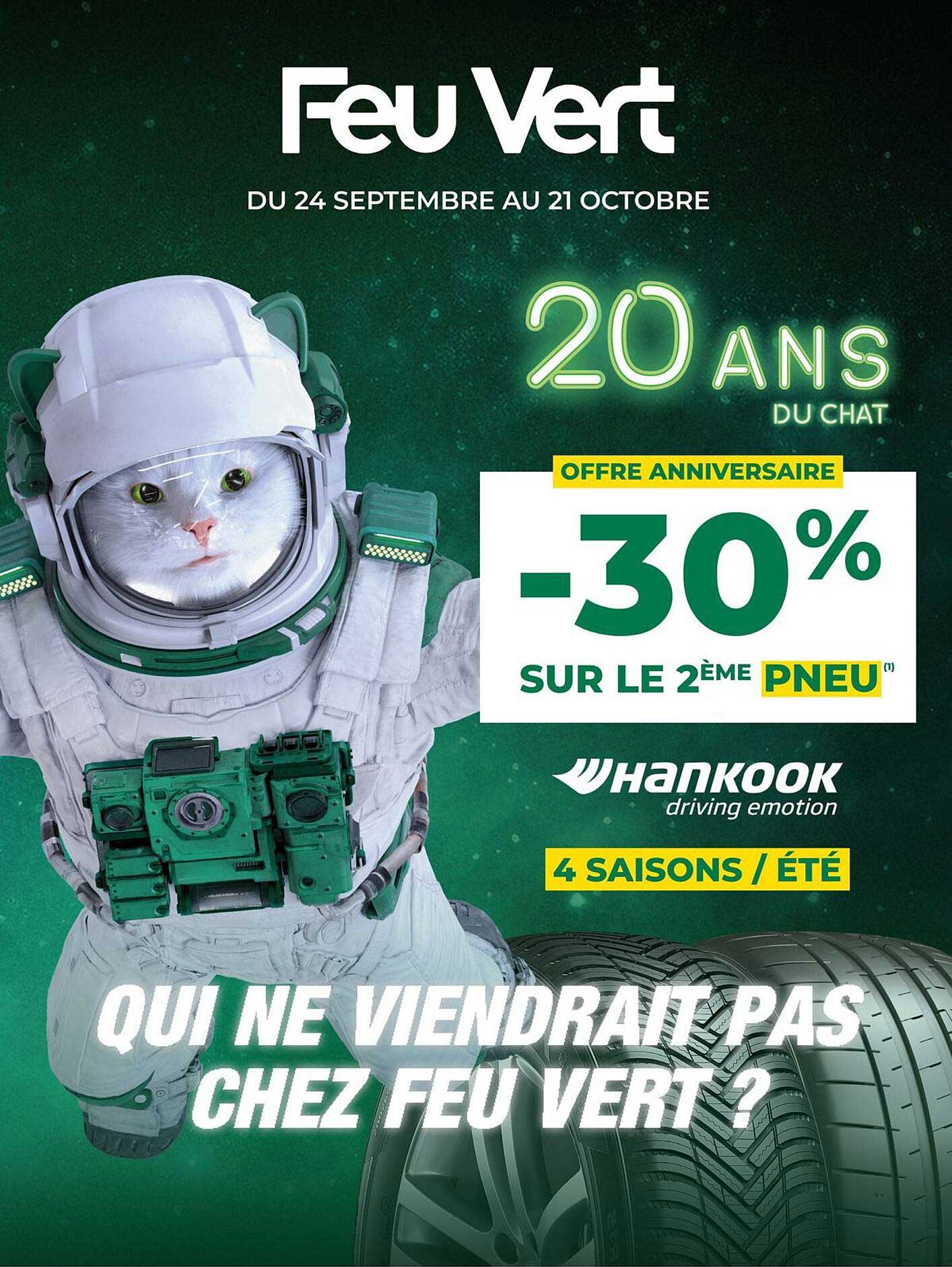 OFFRE ANNIVERSAIRE -30% SUR LE 2ÈME PNEU
