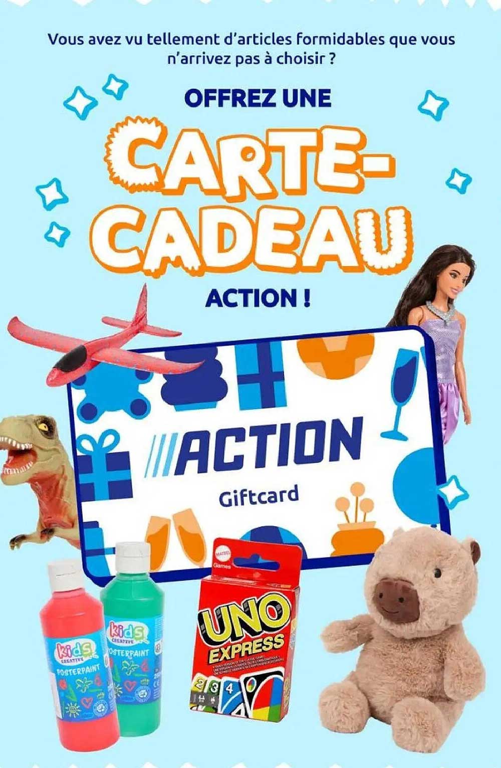 OFFREZ UNE CARTE-CADEAU ACTION !