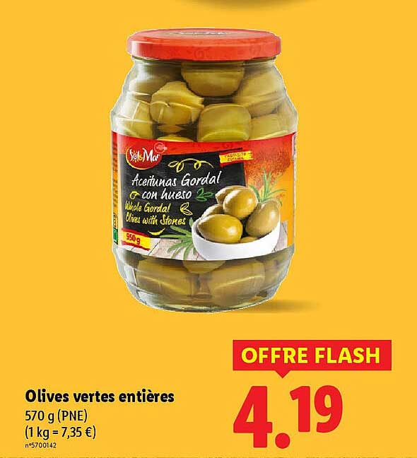 Olives vertes entières
