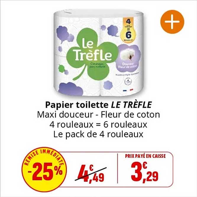 Papier toilette LE TRÊFLE