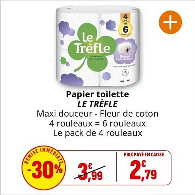 Papier toilette LE TRÈFLE