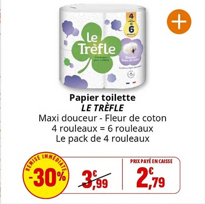 Papier toilette LE TRÊFLE