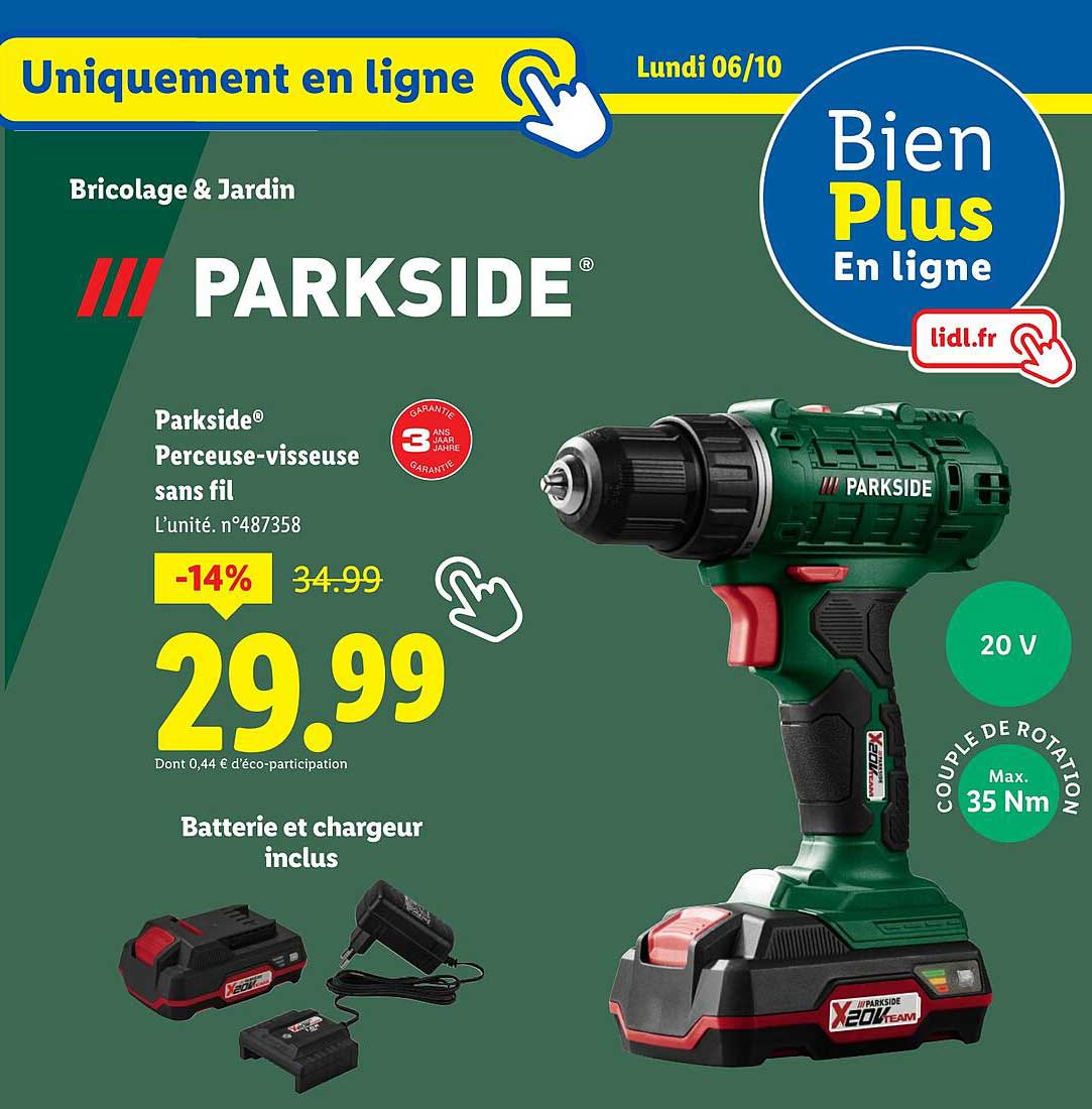 Parkside® Perceuse-visseuse sans fil