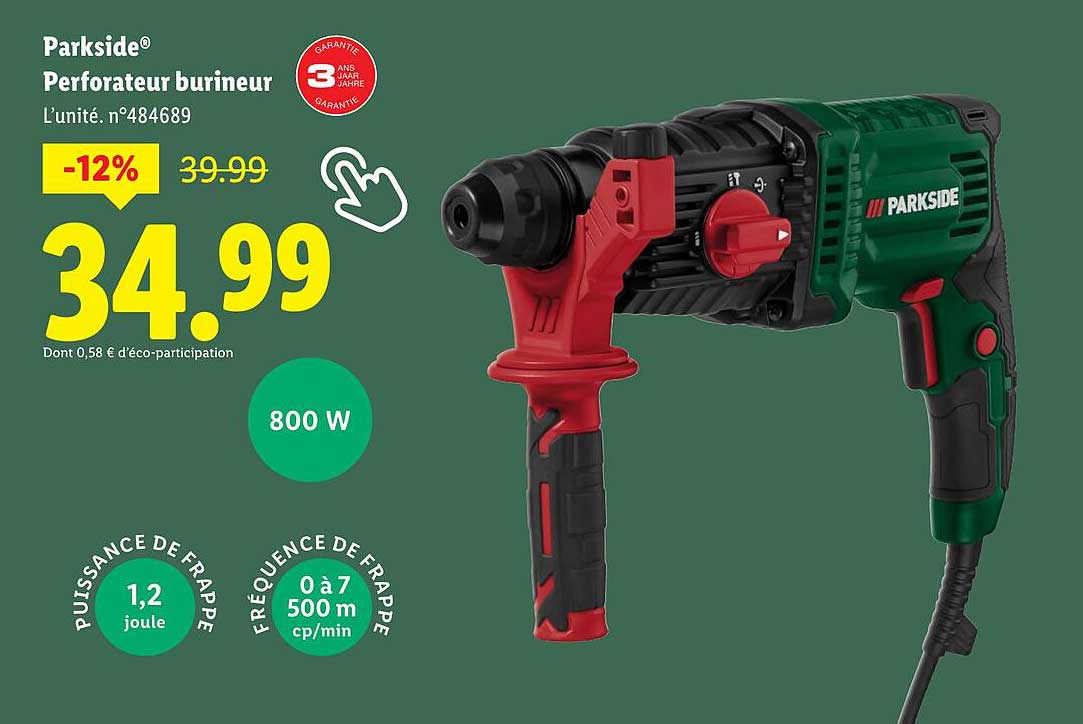 Parkside® Perforateur burineur