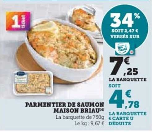 PARMENTIER DE SAUMON MAISON BRIAU