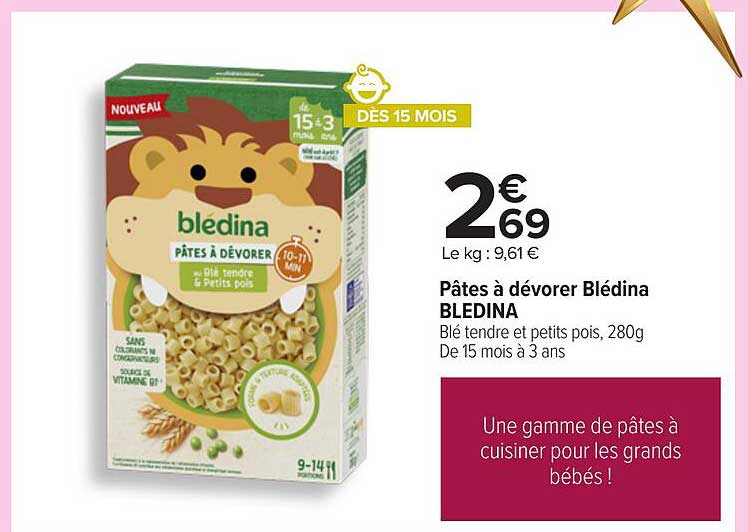 Pâtes à dévorer Blédina BLEDINA