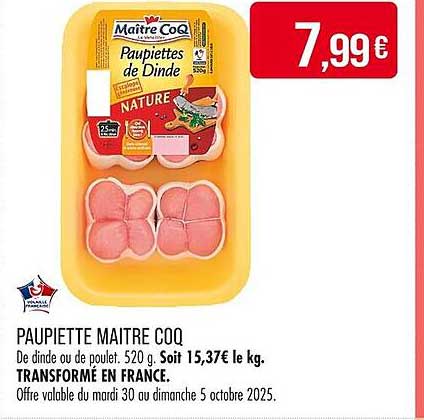 PAUPIETTE MAITRE COQ