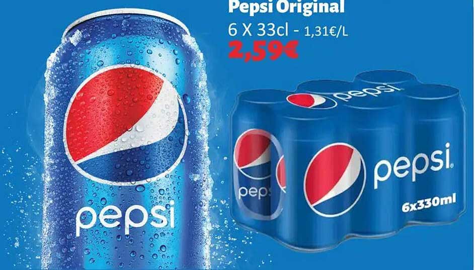 Pepsi Original 6 X 33cl - 1,31€/L