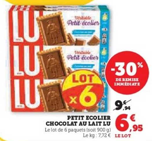 PETIT ECOLIER CHOCOLAT AU LAIT LU