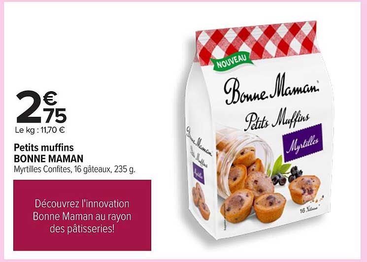 Petits muffins BONNE MAMAN