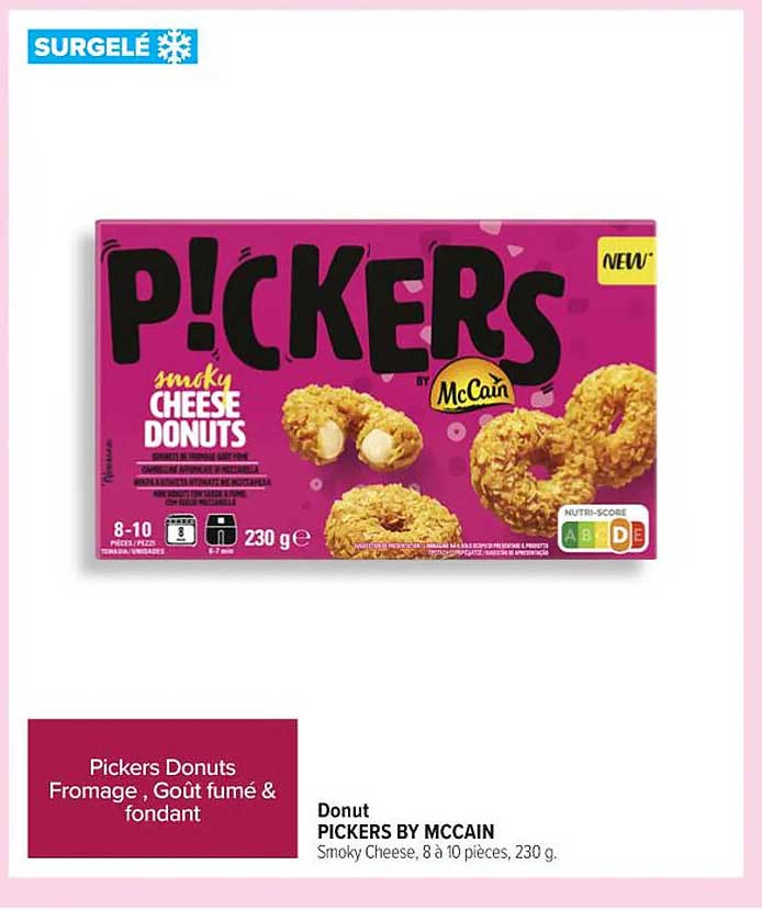 Pickers Donuts Fromage, Goût fumé & fondant
