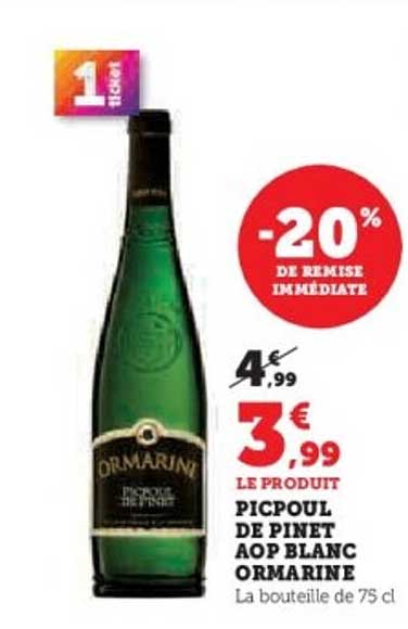 PICPOUL DE PINET AOP BLANC ORMARINE