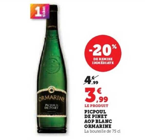 PICPOUL DE PINET AOP BLANC ORMARINE