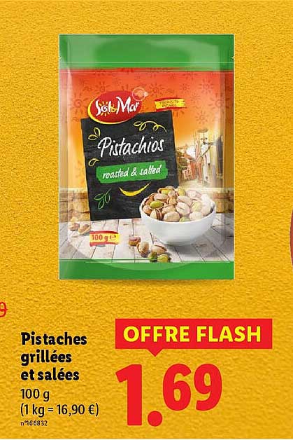 Pistaches grillées et salées