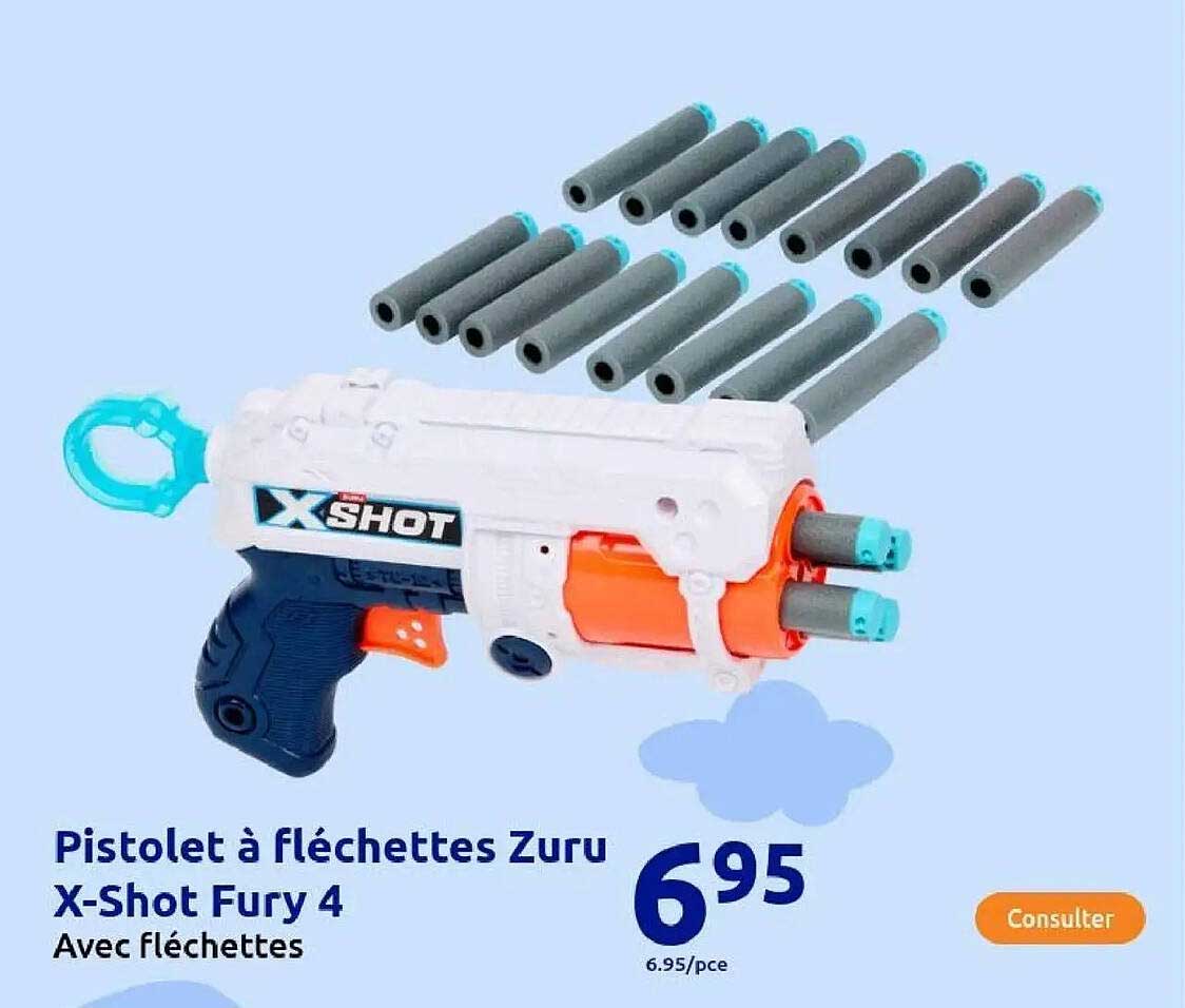 Pistolet à fléchettes Zuru X-Shot Fury 4