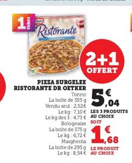 PIZZA SURGELEE RISTORANTE DR OETKER